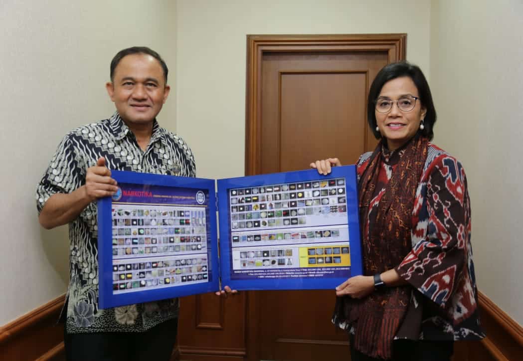 Audiensi Kepala BNN Heru Winarko dengan Menteri Keuangan RI Sri Mulyani