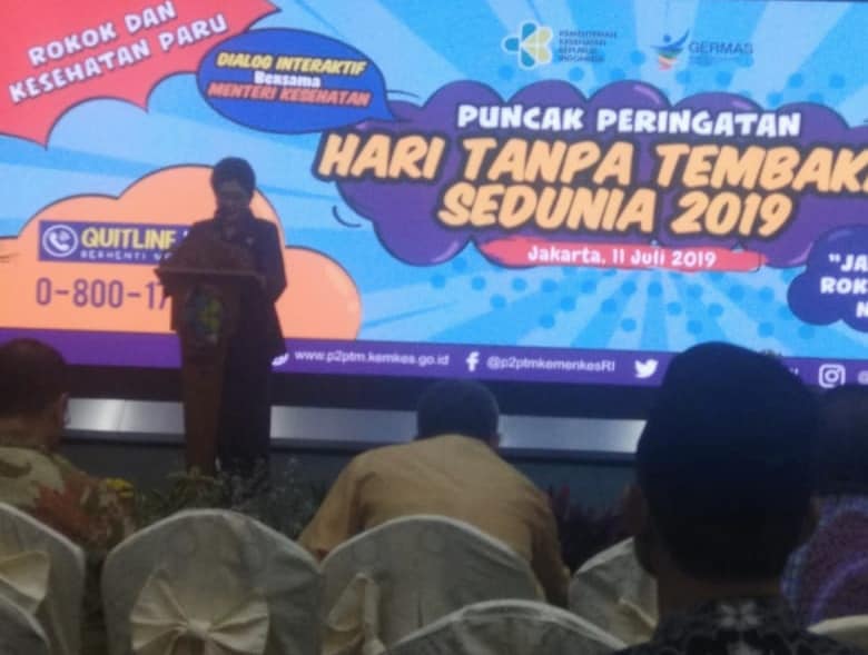 Menkes Tekankan Peningkatan Kesadaran Bahaya Rokok Pada Puncak Peringatan Hari Tanpa Tembakau Sedunia (HTTS)