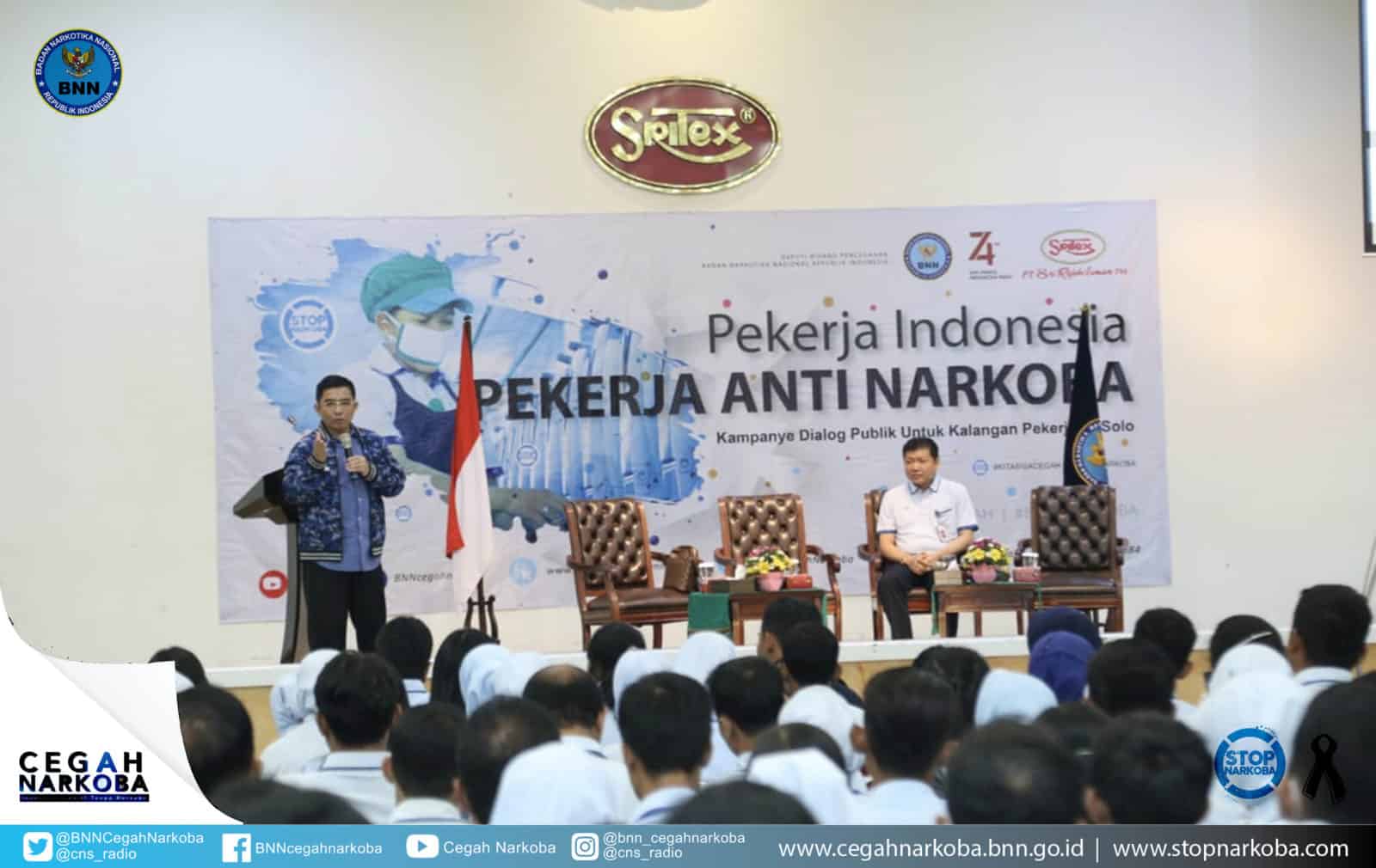 BNN Gandeng PT Sritex Jadi Agen Pencegahan Narkoba