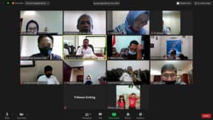 Rapat Kerja Sinergi pada Kawasan rawan dan rentan Narkoba di Kalimantan Barat melalui Teleconference (Aplikasi Zoom)