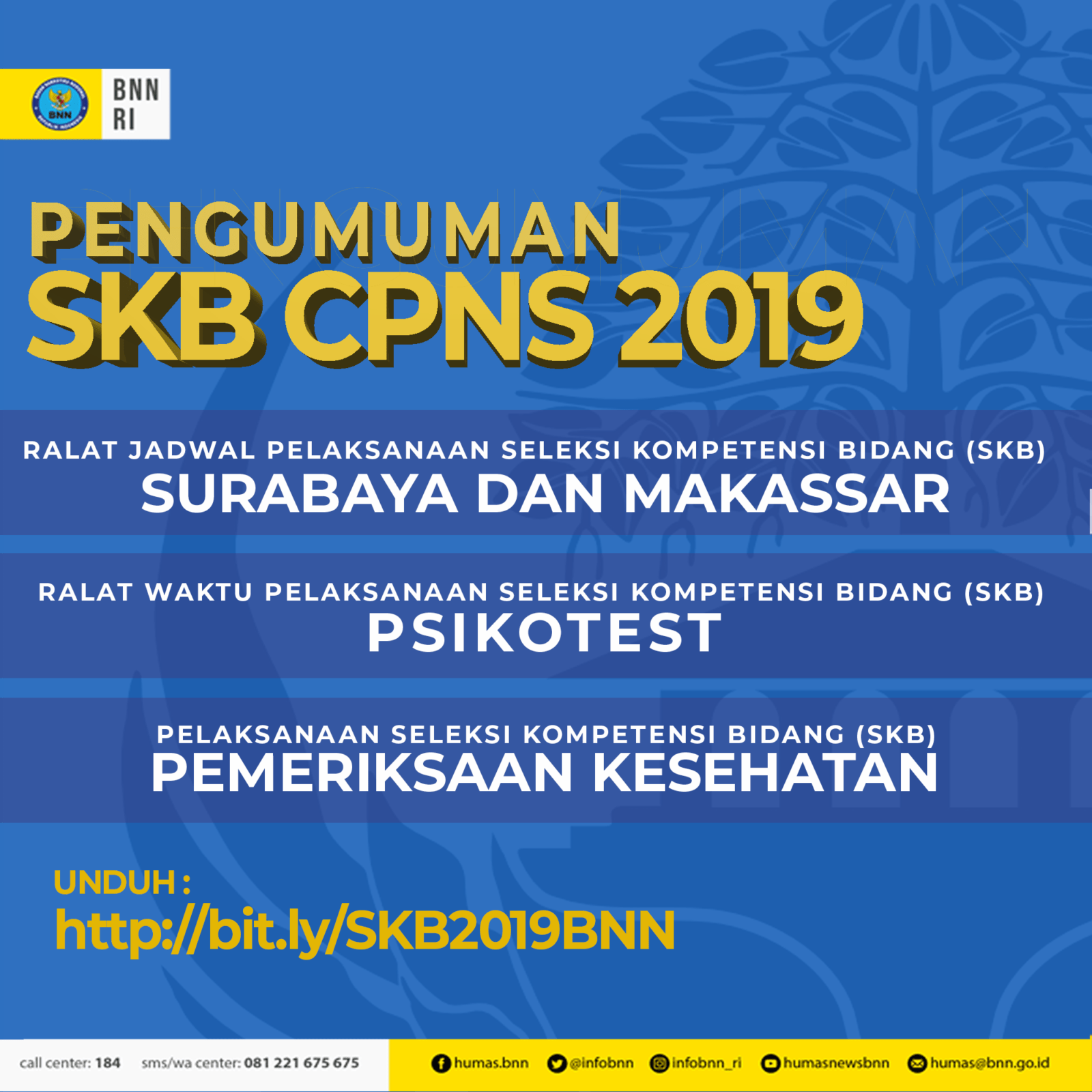 Pengumuman Jadwal Pelaksanaan SKB CPNS 2019 di Surabaya dan Makkasar, Psikotes Serta Pemeriksaan Kesehatan