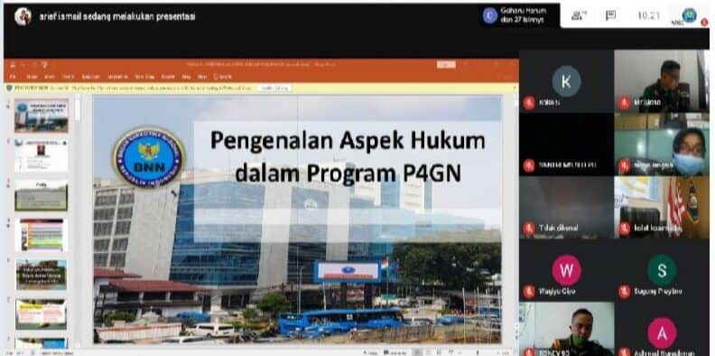 Audiensi Virtual BNN RI Dan TNI AL, Bahas “TAT” Dan Penanganan Kasus Narkoba