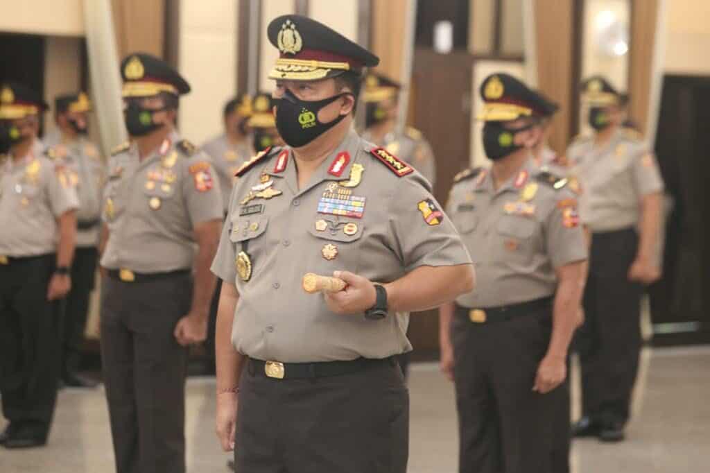 KAPOLRI Terima Laporan Korps Rapor Kenaikan Pangkat Kepala BNN RI Komjen Pol Dr. Drs. Petrus R. Golose, M.M