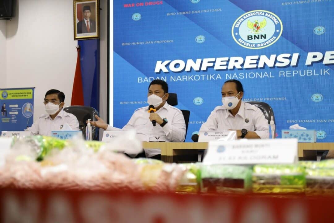 BNN Ungkap Sindikat Narkoba Internasional di Sumsel dan Aceh