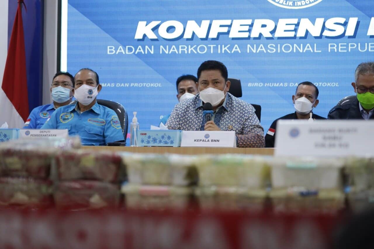 BNN Sita 581,31 Kg Sabu Jaringan Internasional
