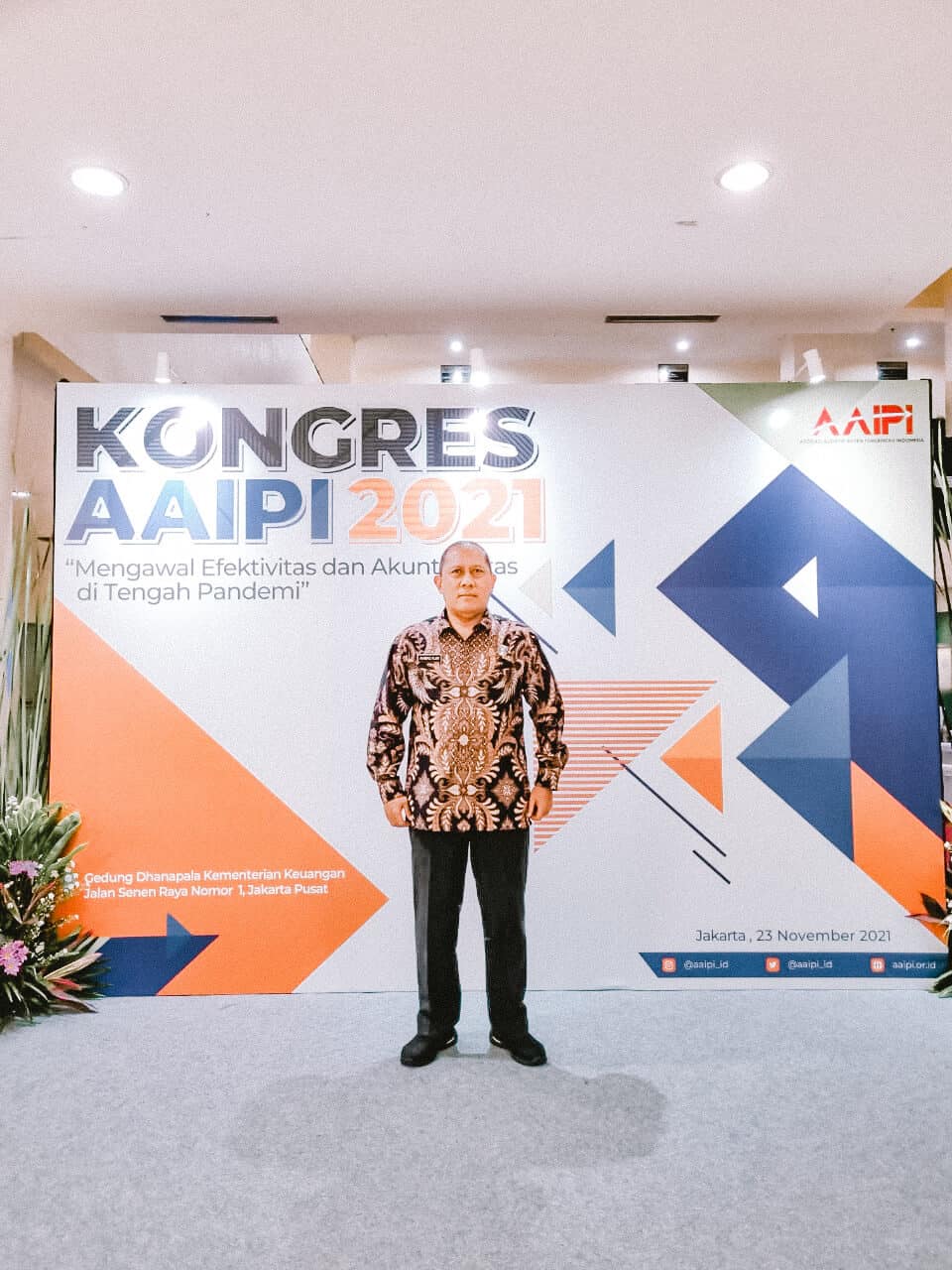 Kegiatan Kongres Asosiasi Auditor Intern Pemerintah Indonesia (AAIPI) Tahun 2021