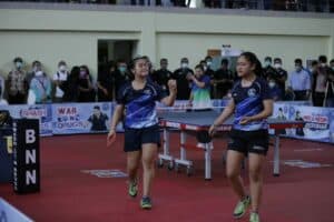 Berhasil Lolos, Bali – Bandung Bertemu Di Final Dalam Laga SOD Woman’s Doubles Table Tennis