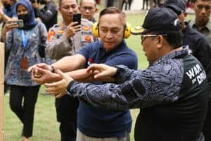 Memperkuat Sinergi, BNN RI dan Polri Latihan Nembak Bersama