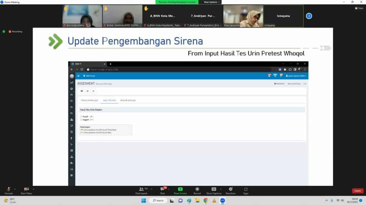 BNN RI Kembangkan New SIRENA Menuju Satu Data