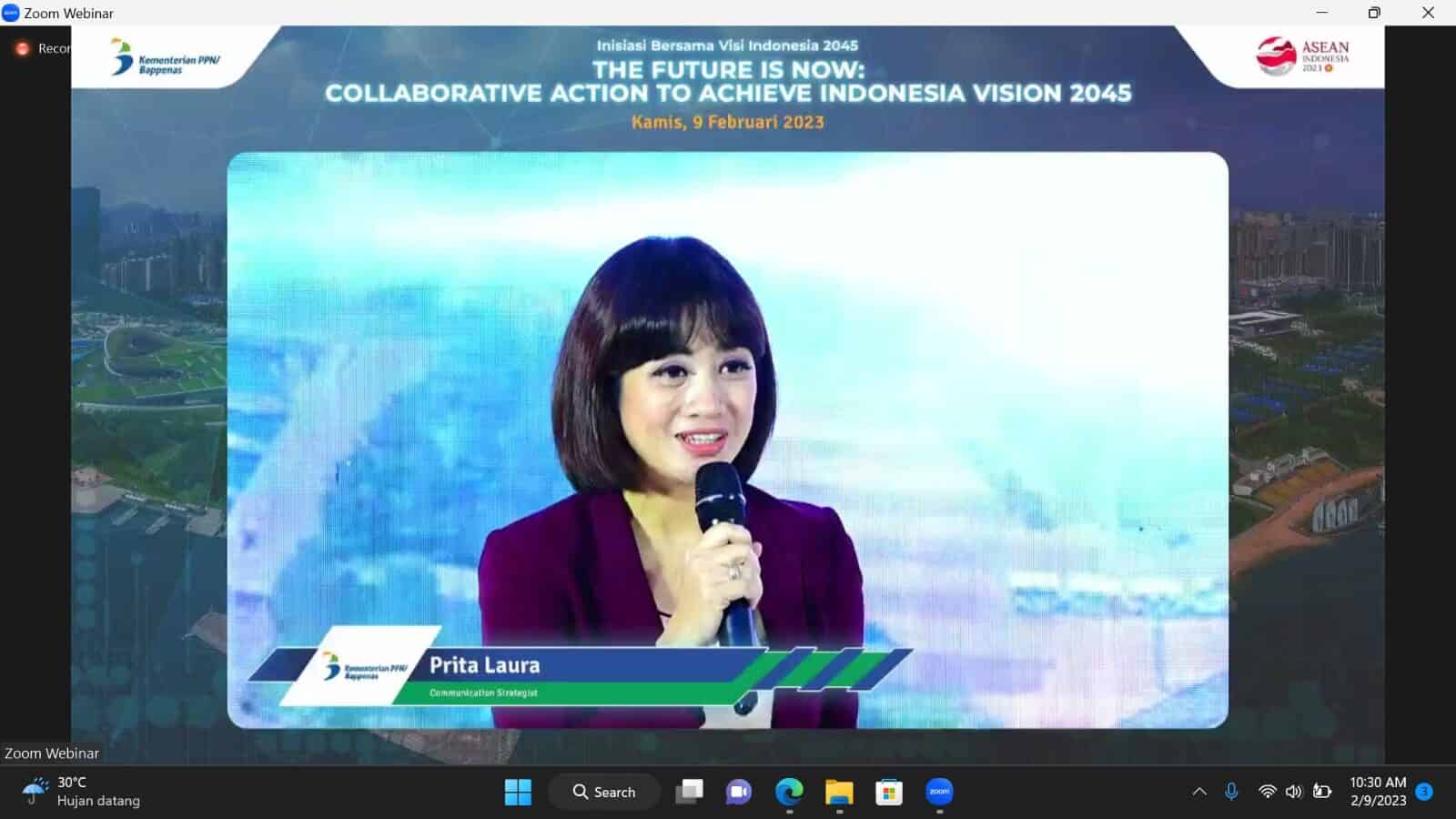 Undangan Acara Visi Indonesia 2045 dengan tema “The Future is Now: Collaborative Action to Achieve Indonesia Vision 2045”