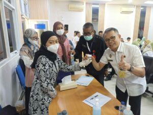 Kantor Pertanahan Kabupaten Tangerang Kementerian Agraria Tata Ruang / Badan Pertanahan Nasional Laksanakan Tes Urine bagi seluruh Pegawainya