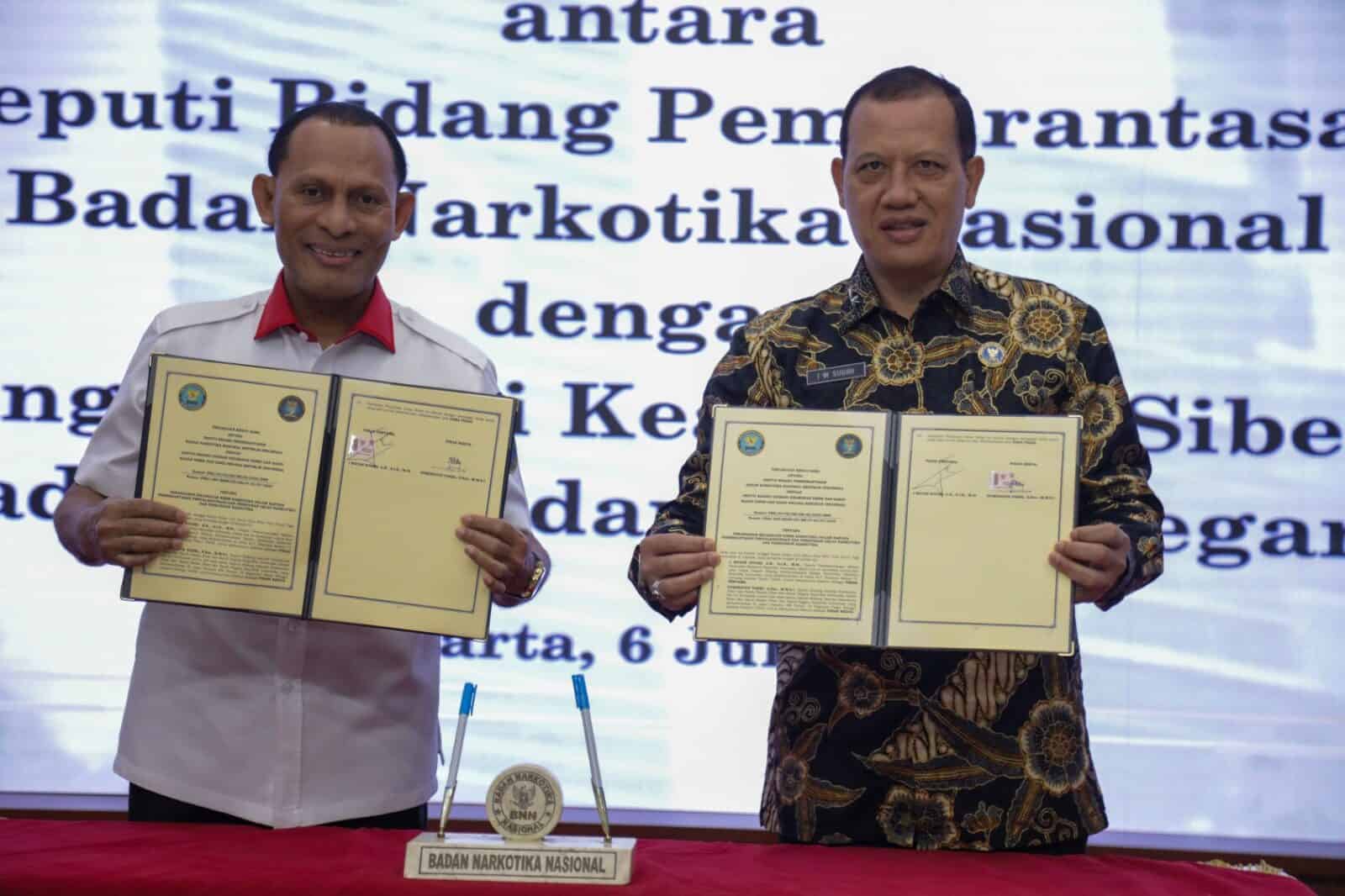 BNN RI-BSSN RI Kerja Sama Penanganan Cyber Narcotism