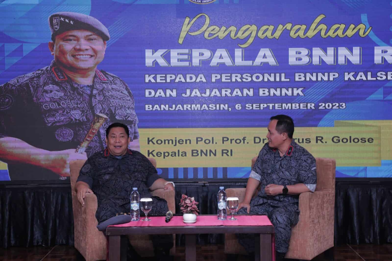 Kepala BNN RI Berikan Apresiasi dan Motivasi Personel Jajaran BNN di Kalimantan Selatan