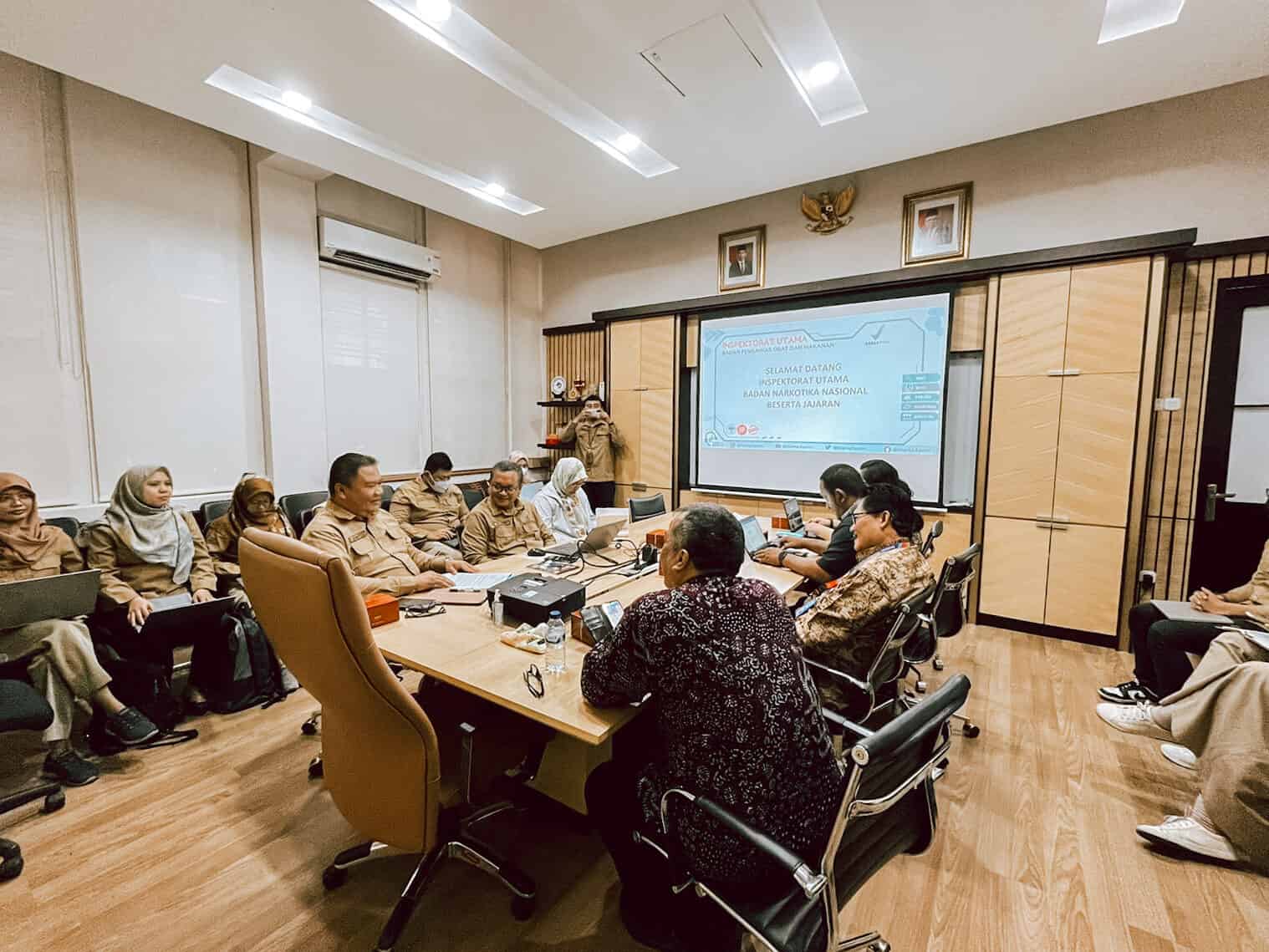 Inspektorat Utama BPOM Menerima Kunjungan dari Inspektorat Utama Badan Narkotika Nasional (BNN) terkait Benchmarking Kapabilitas APIP