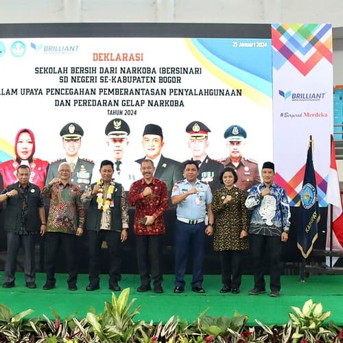 “Wujudkan Lingkungan Pendidikan Kabupaten Bogor Bersih Narkoba untuk Menciptakan Generasi Emas Indonesia”