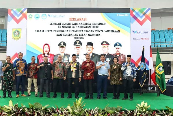“Wujudkan Lingkungan Pendidikan Kabupaten Bogor Bersih Narkoba untuk Menciptakan Generasi Emas Indonesia”