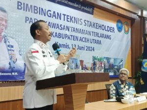 Bimbingan Teknis Stakeholder pada Kawasan Tanaman Terlarang di Kabupaten Aceh Utara