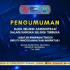 Pengumuman Hasil Seleksi Administrasi JPT Deputi Rehabilitasi T.A. 2024