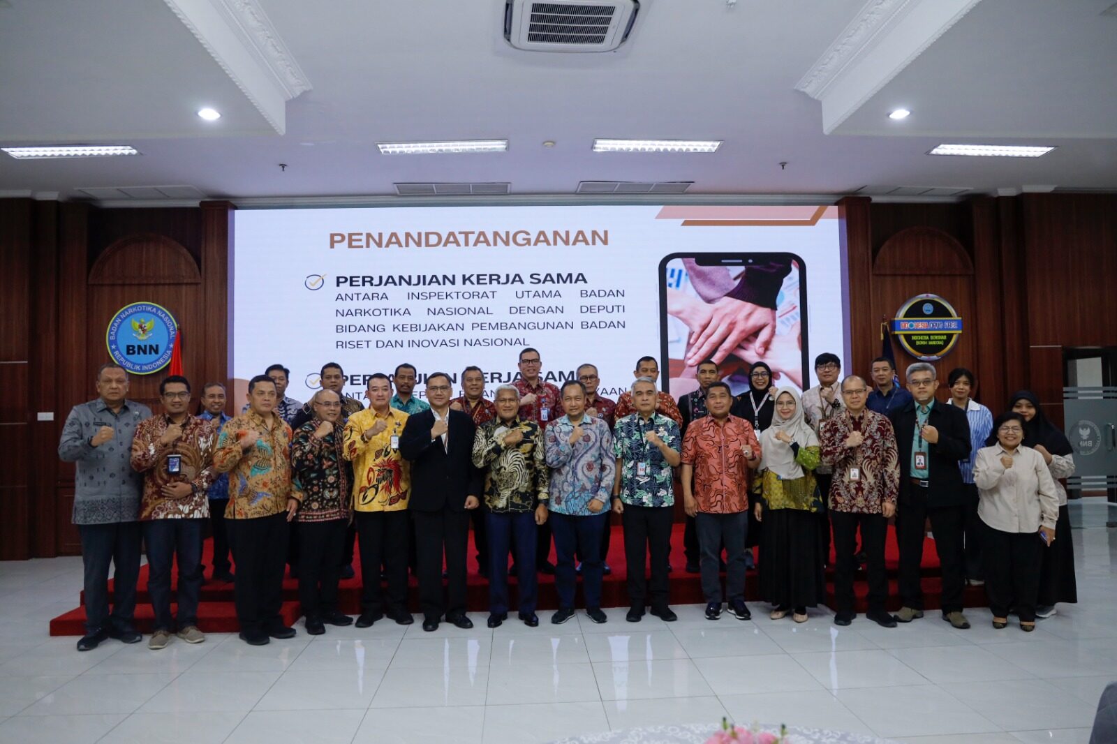 Kolaborasi BNN Dengan BRIN Dan PT Pabrik Gula Rajawali II: Wujudkan Indonesia Bers