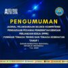 JADWAL PELAKSANAAN SELEKSI KOMPETENSI PENGADAAN PEGAWAI PEMERINTAH DENGAN PERJANJIAN KERJA (PPPK) FORMASI TENAGA TEKNIS DAN TENAGA KESEHATAN DI LINGKUNGAN BADAN NARKOTIKA NASIONAL TAHUN ANGGARAN 2024 TAHAP I