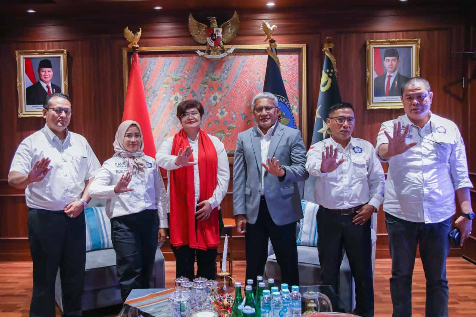 KUNJUNGI BNN, TRC PPAI BAHAS PERLINDUNGAN PEKERJA MIGRAN INDONESIA DARI BANDAR NARKOBA