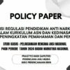 URGENSI REGULASI PENDIDIKAN ANTI NARKOTIKA DALAM KURIKULUM ASN DAN KEDINASAN