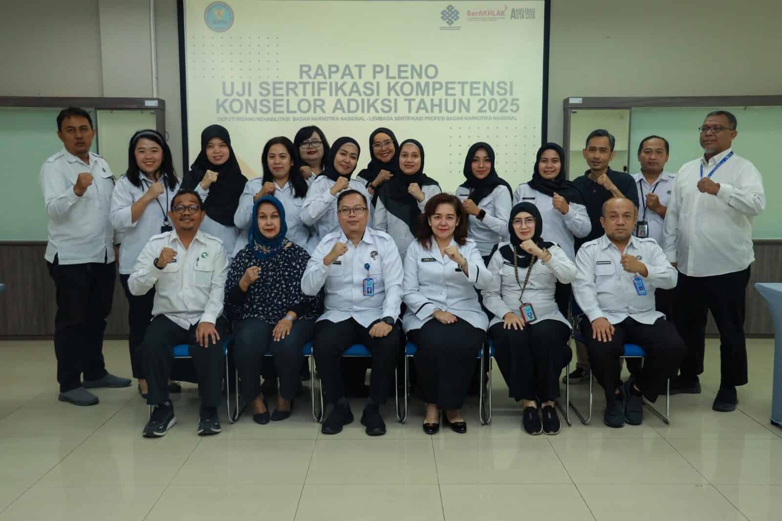 BNN GELAR RAPAT PLENO UJI SERTIFIKASI, WUJUDKAN SDM REHABILITASI YANG KOMPETEN DAN BERKUALITAS