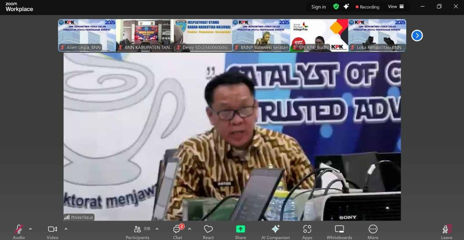 INSPEKTORAT UTAMA BNN: SPI 2024 ALAMI PENINGKATAN, BUKTI DUKUNG PENGUATAN ZONA INTEGRITAS