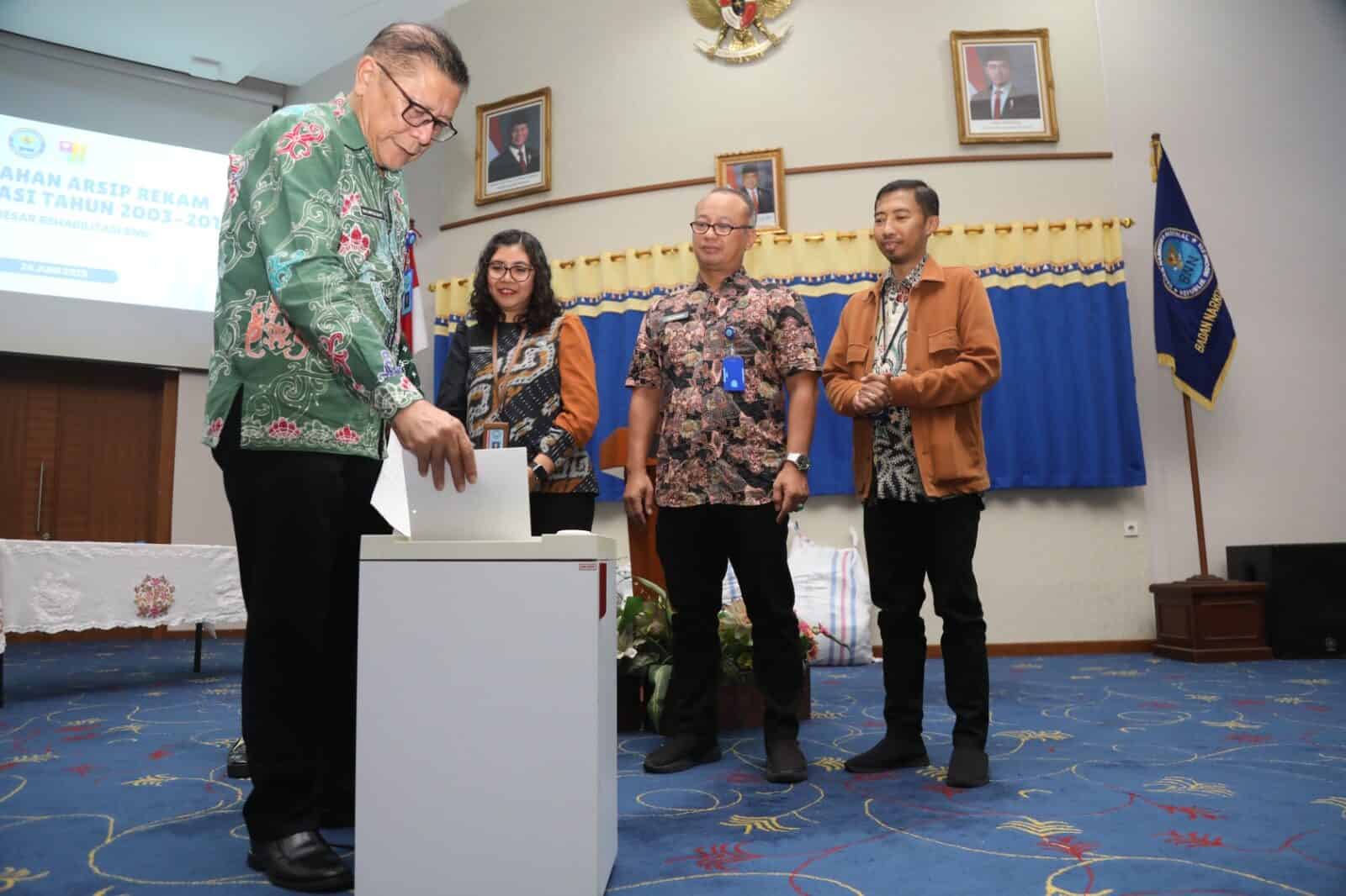 BNN MUSNAHKAN ARSIP REKAM REHABILITASI