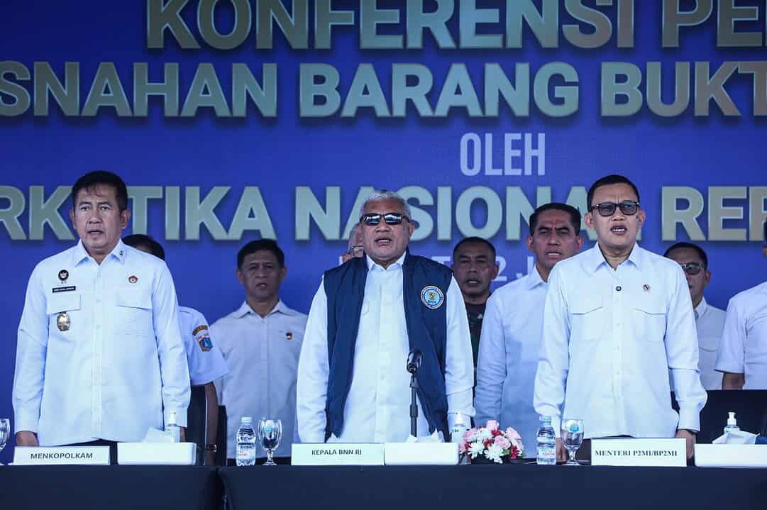 MUSNAHKAN NARKOTIKA DI KP. BONCOS, BNN NYATAKAN PERANG TERBUKA TERHADAP NARKOBA