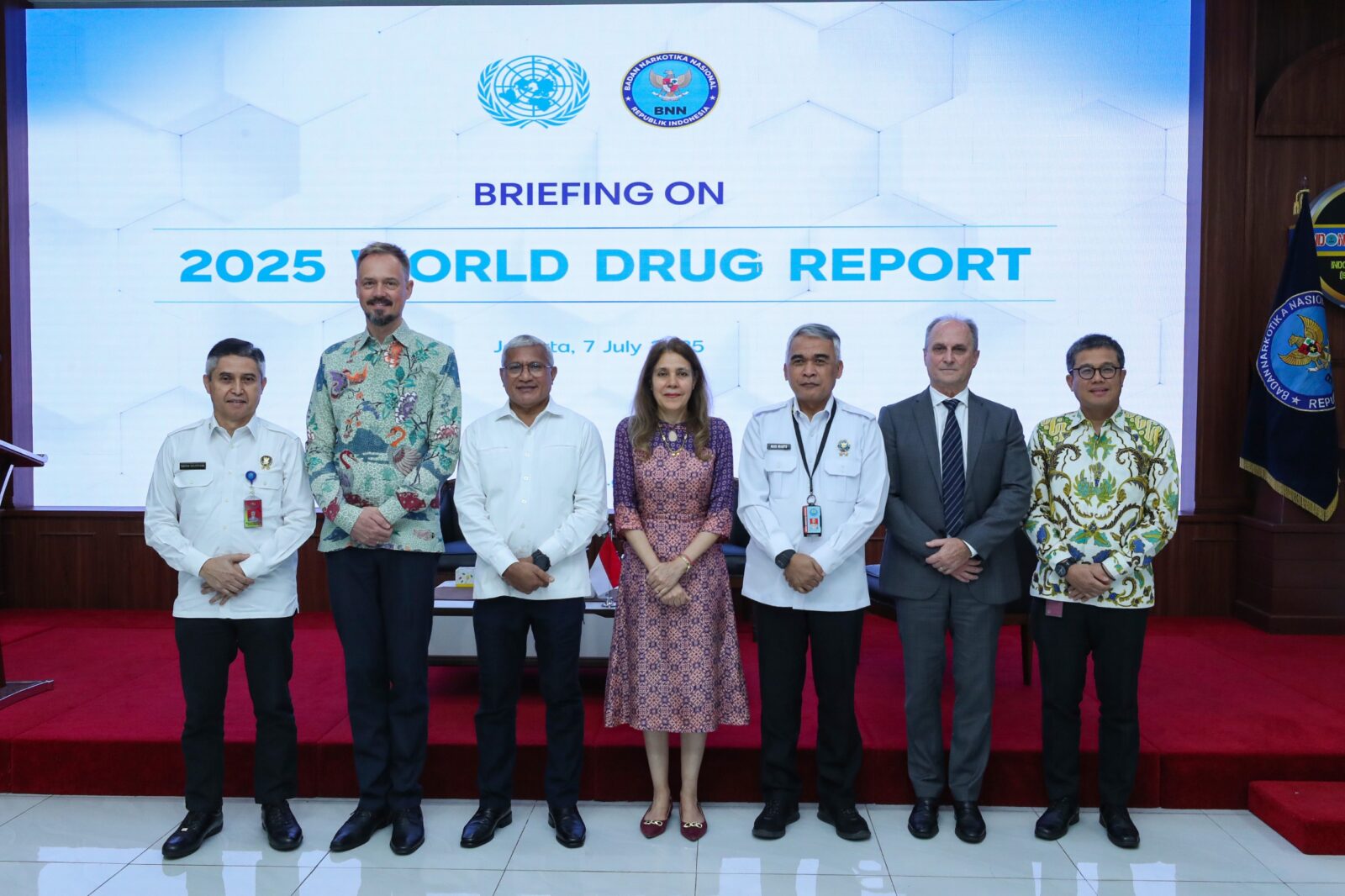 BRIEFING ON THE 2025 WORLD DRUG REPORT: BNN-UNODC PERKUAT KOMITMEN REGIONAL HADAPI ANCANMAN NARKOBA SINTETIK