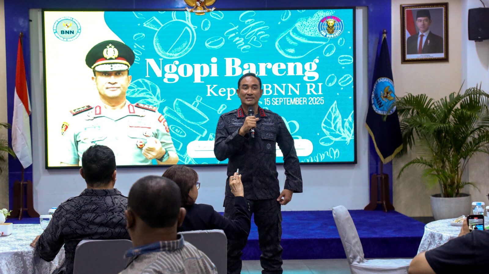 JALIN SINERGI DENGAN MEDIA, KEPALA BNN RI GELAR NGOPI BARENG WARTAWAN