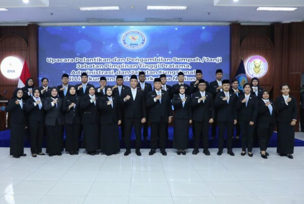 KEPALA BNN RI MELANTIK PEJABAT PIMPINAN TINGGI PRATAMA, ADMINISTRASI, DAN FUNGSIONAL