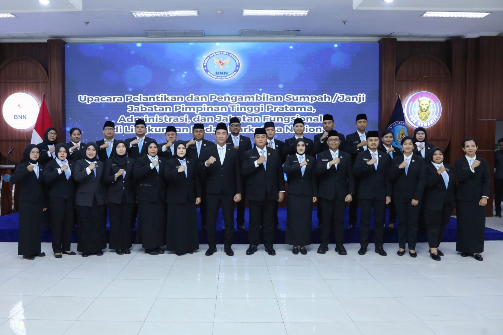 KEPALA BNN RI MELANTIK PEJABAT PIMPINAN TINGGI PRATAMA, ADMINISTRASI, DAN FUNGSIONAL