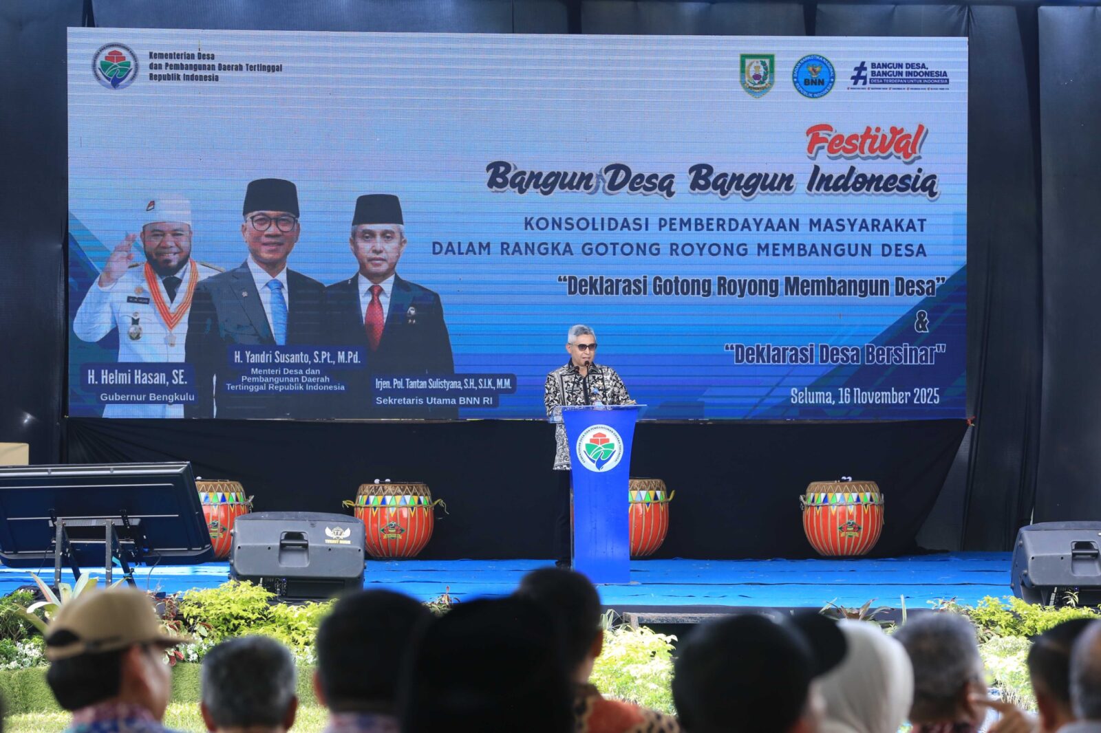 SINERGI BNN DAN KEMENDES PDT DORONG PERLUASAN PROGRAM DESA BERSINAR: DESA SIDO LUHUR JADI DESA PERCONTOHAN DI BENGKULU