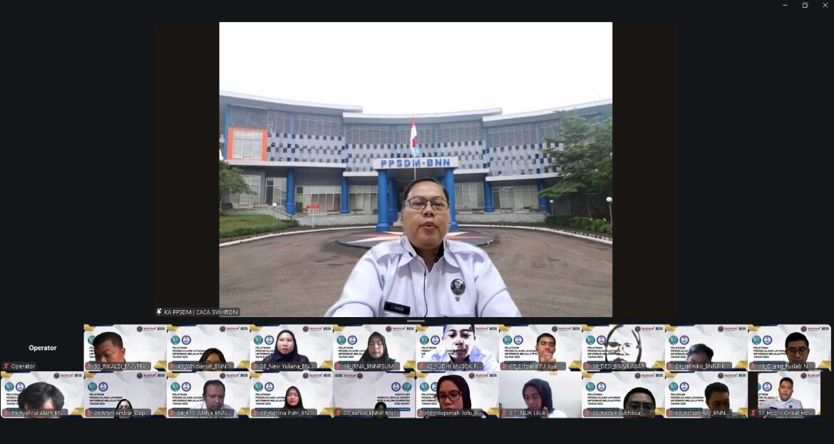 PELATIHAN PPID BNN DITUTUP, KOMPETENSI LAYANAN INFORMASI DIDORONG SEMAKIN PROFESIONAL