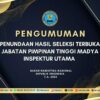 PENGUMUMAN PENUNDAAN HASIL SELEKSI TERBUKA JABATAN PIMPINAN TINGGI MADYA INSPEKTUR UTAMA BNN T.A. 2025