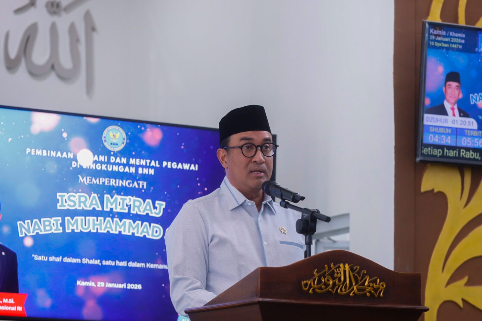 BNN PERINGATI ISRA MI'RAJ, PERKUAT KETANGGUHAN MENTAL PEGAWAI