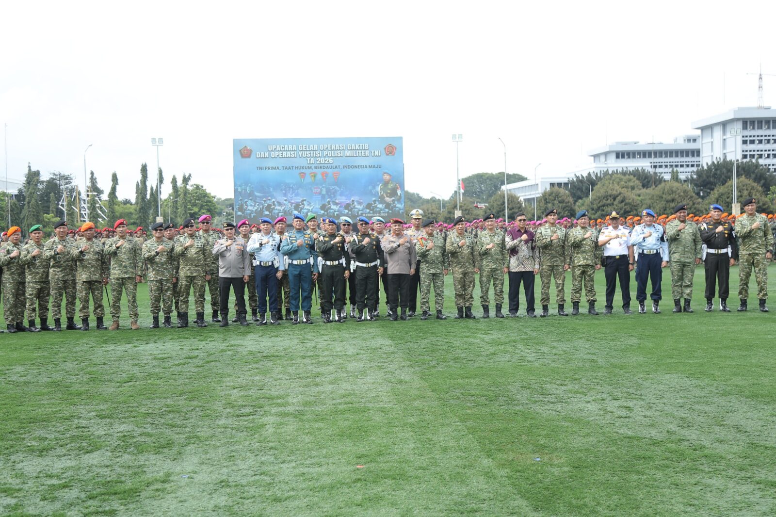 BNN HADIRI UPACARA GELAR OPERASI GAKTIB DAN OPERASI YUSTISI POLISI MILITER TAHUN 2026