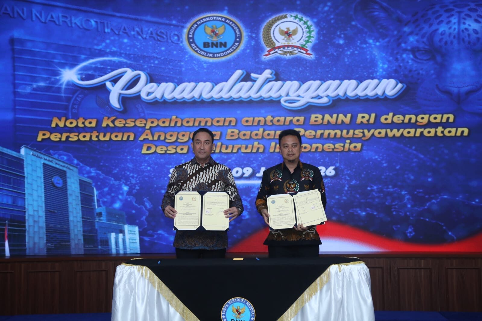 BNN DAN PABPDSI KUKUHKAN KOLABORASI, WUJUDKAN DESA BERSINAR