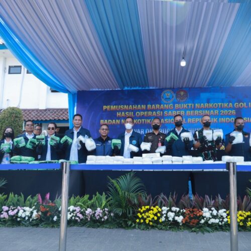 MUSNAHKAN 132 KILOGRAM SABU, BNN BUKTIKAN KESERIUSAN PERANG MELAWAN NARKOTIKA