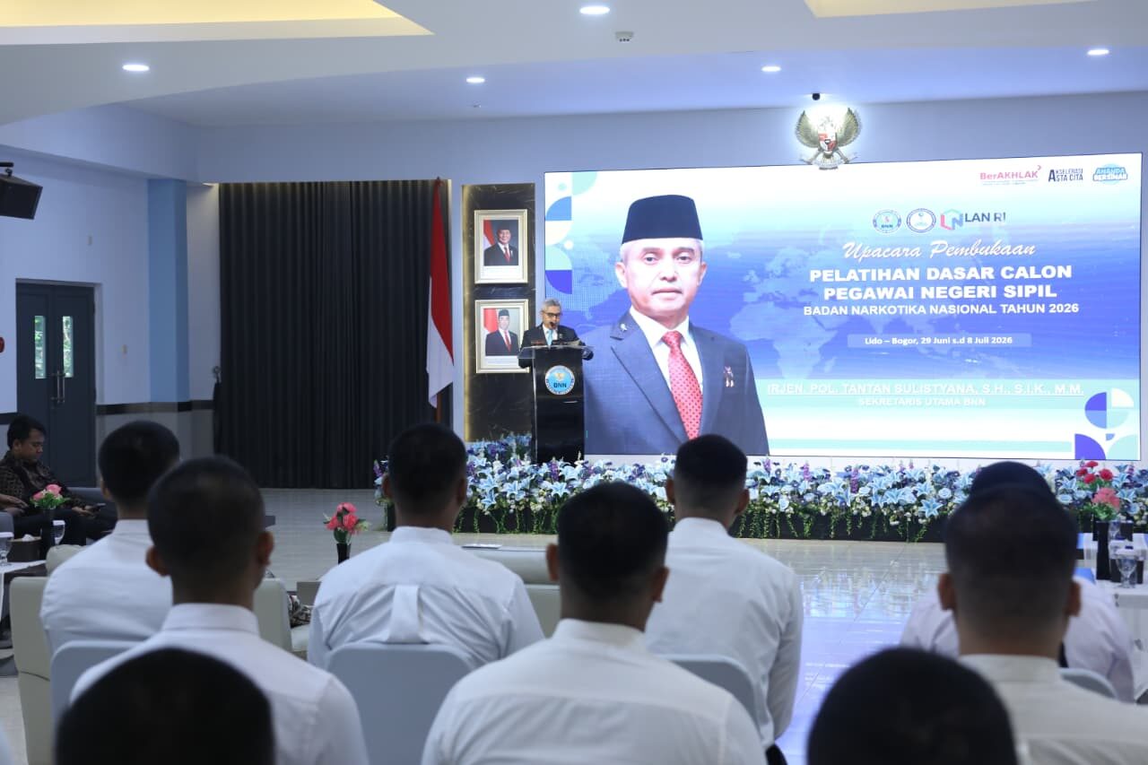 LATSAR CPNS BNN TAHUN 2026 RESMI DIBUKA, SESTAMA TEKANKAN INTEGRITAS DAN PROFESIONALISME ASN