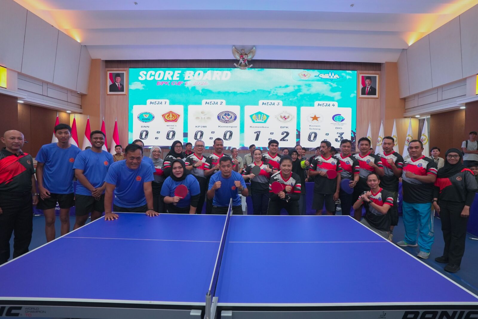 BNN KIRIM KONTINGEN TERBAIK DALAM TURNAMEN TENIS MEJA BPK CUP IV OPEN 2026