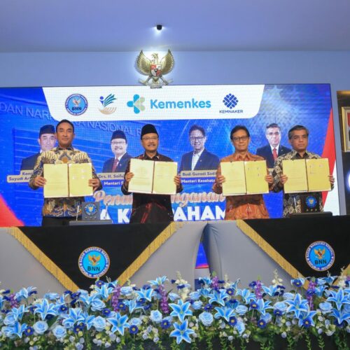 BNN BERSAMA TIGA KEMENTERIAN SINERGIKAN REHABILITASI HINGGA AKSES KERJA BAGI KORBAN PENYALAHGUNAAN NARKOTIKA