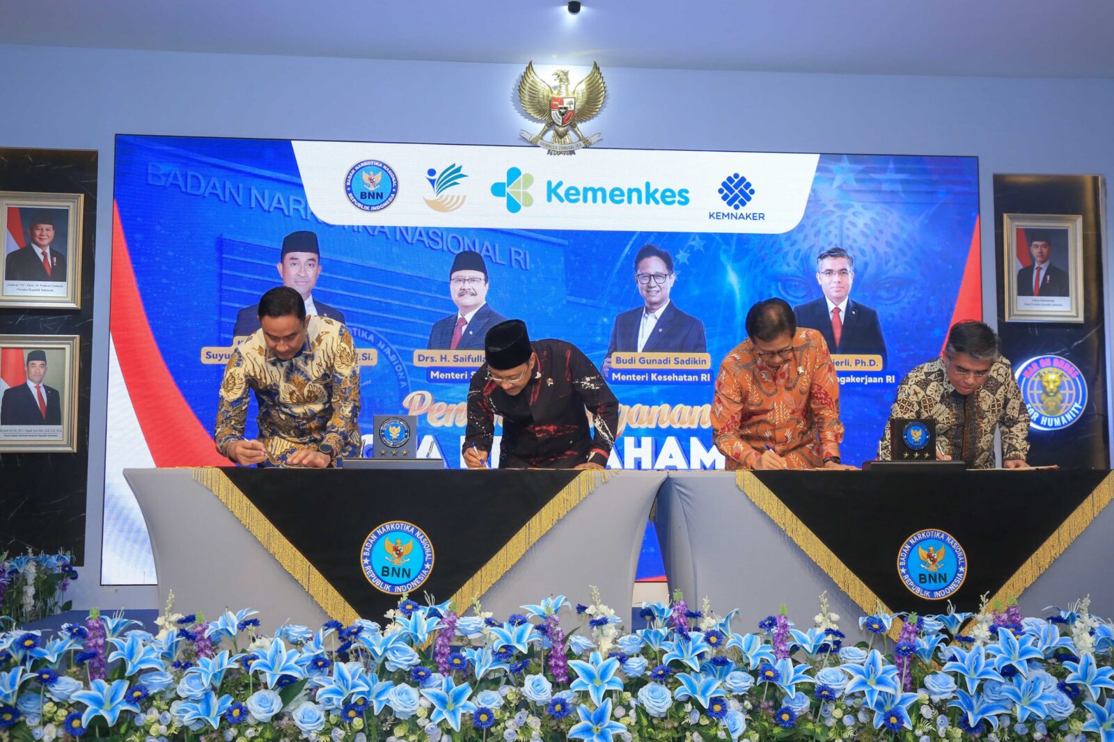 BNN, KEMENSOS, KEMENKES, DAN KEMENAKER SATU VISI DALAM PEMULIHAN BERKELANJUTAN