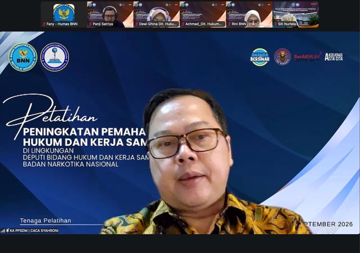 PELATIHAN USAI, BNN DORONG PENINGKATAN KOMPETENSI BERDAMPAK PADA KINERJA