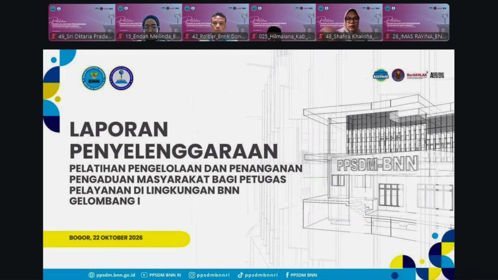BNN SIAPKAN PETUGAS PELAYANAN YANG RESPONSIF DALAM PENANGANAN PENGADUAN MASYARAKAT